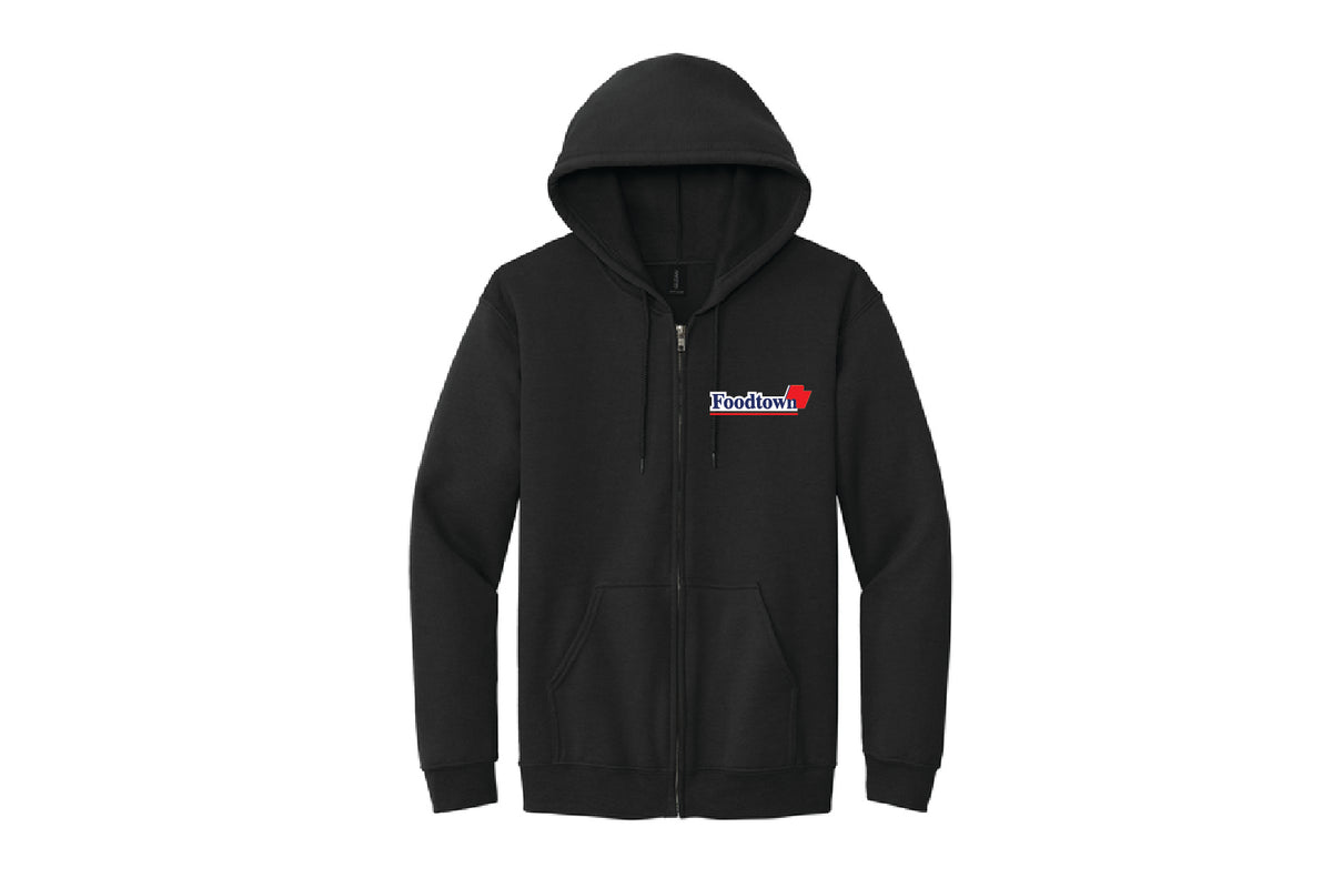 Foodtown Full Zip Cotton Hoodie - Black