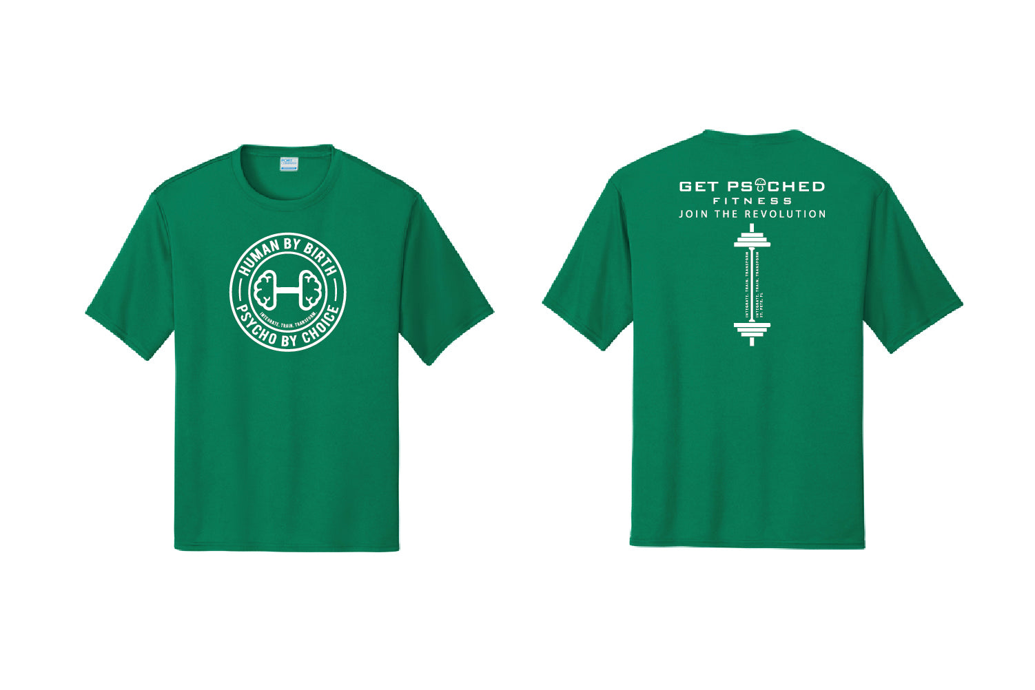Get Psyched Fitness Dryfit Performance Tee - Pick Your Color (Primary Design)