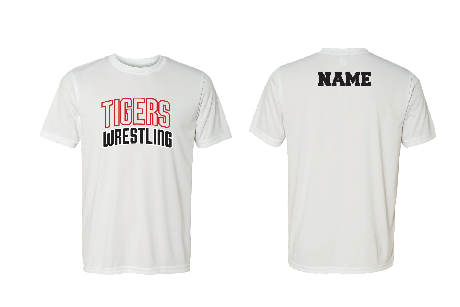 Tyngsborough Wrestling Dryfit Performance Tee - White