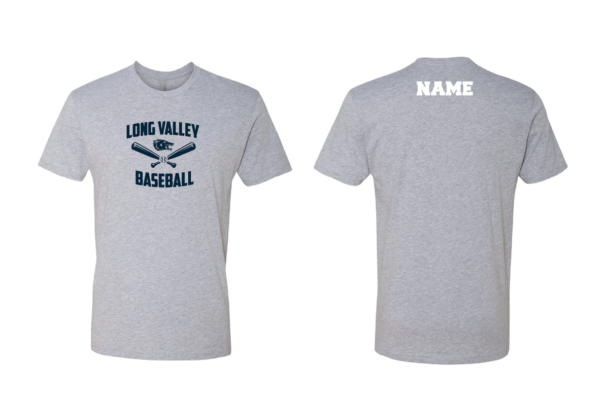 Long Valley Baseball Cotton Crew Tee - Grey