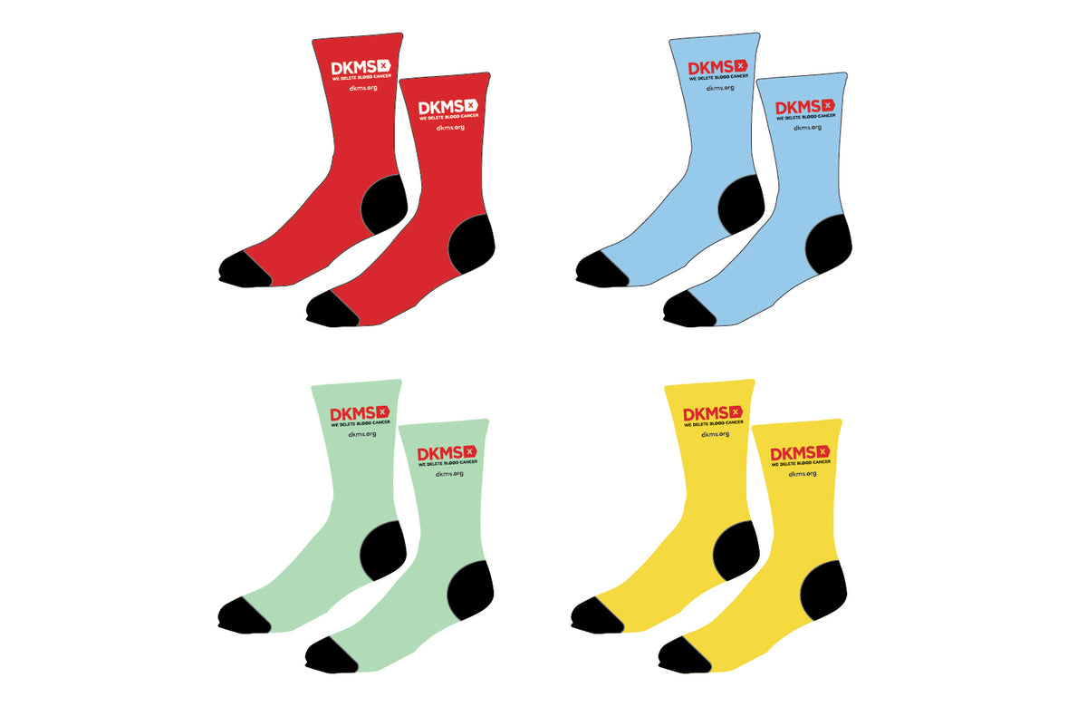 DKMS Sublimated Socks - Red / Green / Blue / Yellow