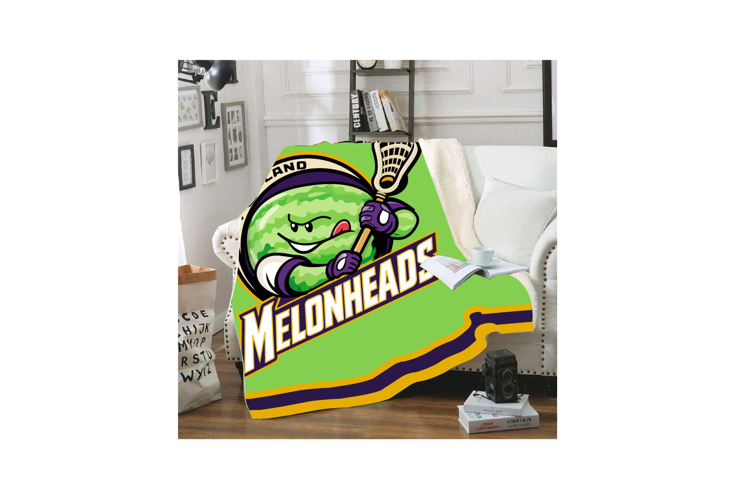 Melonheads Lax Sublimated Blanket