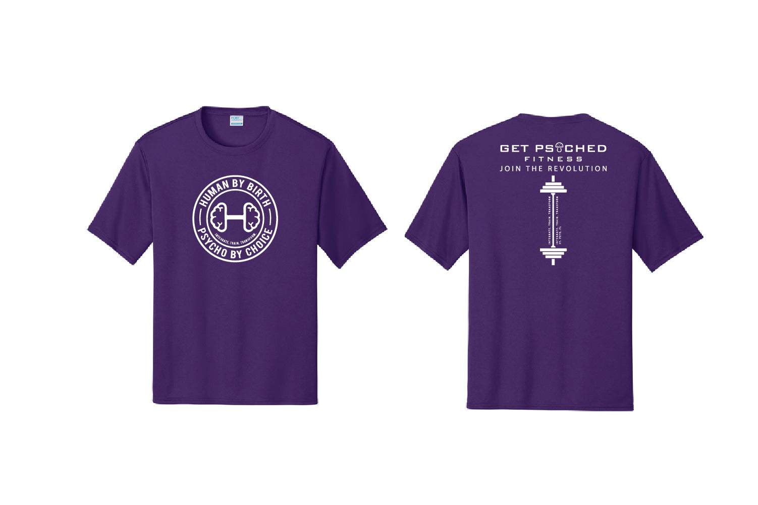 Get Psyched Fitness Dryfit Performance Tee - Pick Your Color (Primary Design)