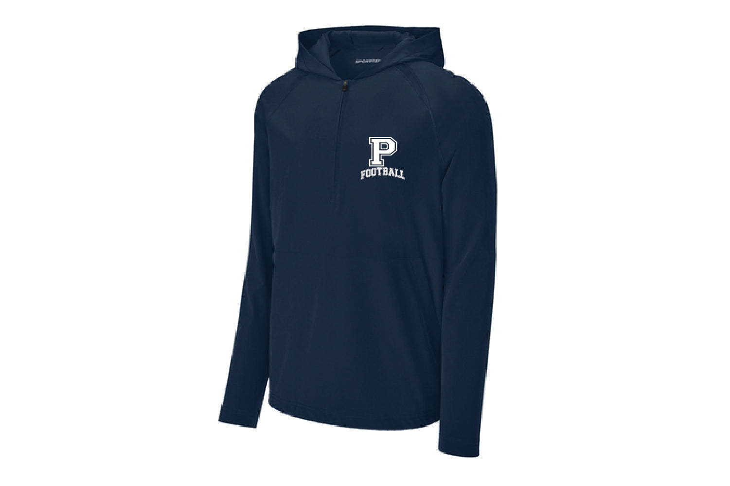 Paramus Football Qtr Zip Hooded Jacket - Navy