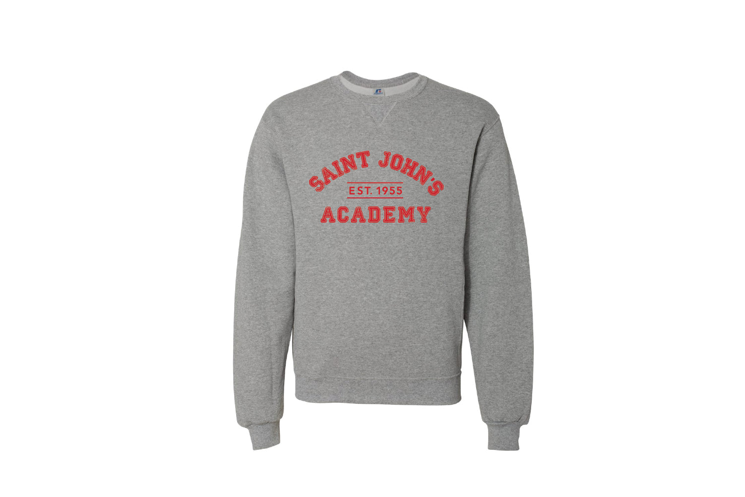 Saint John's Academy Cotton Crewneck Sweatshirt - Gray