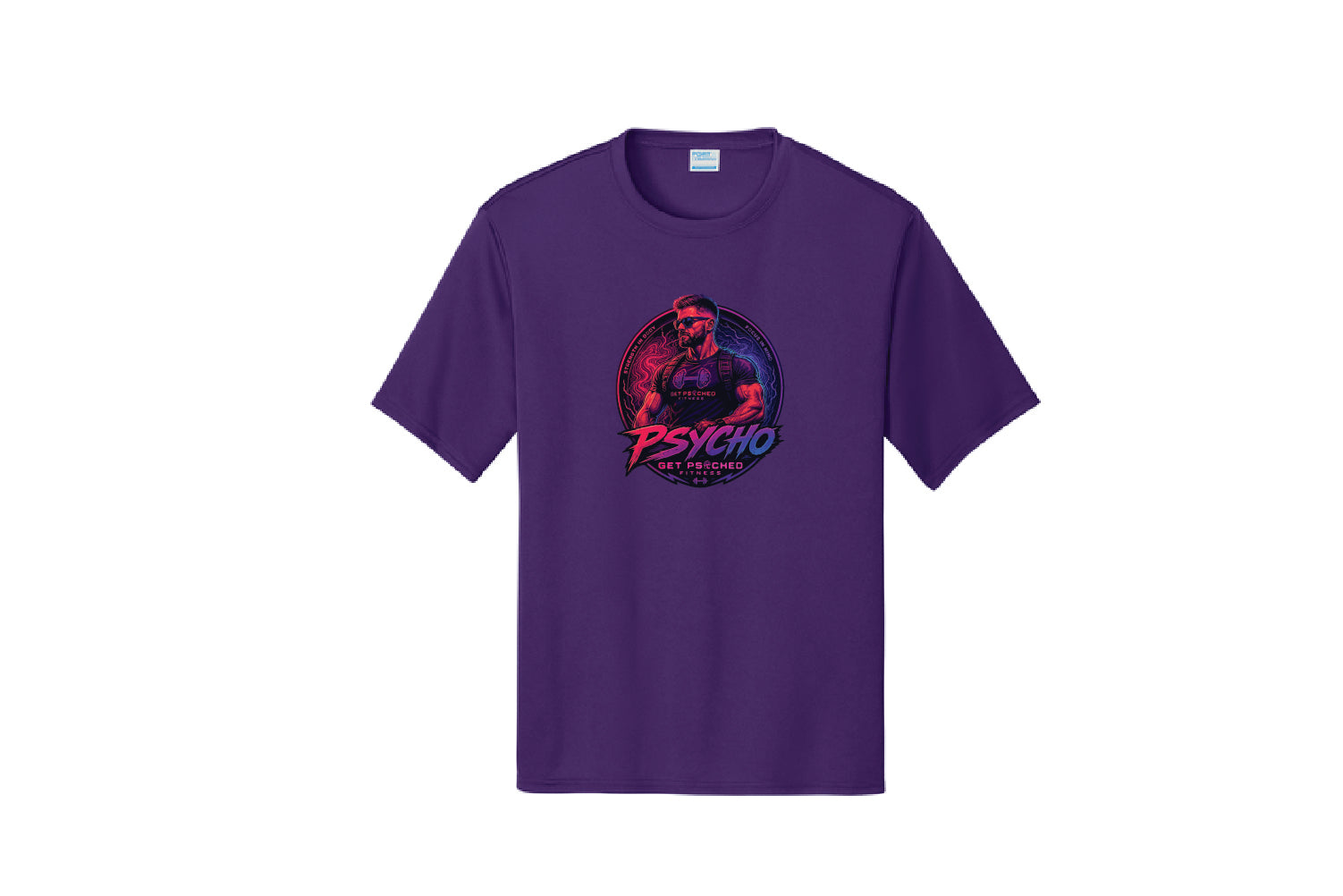 Get Psyched Fitness Dryfit Performance Tee - Pick Your Color (Psycho John)