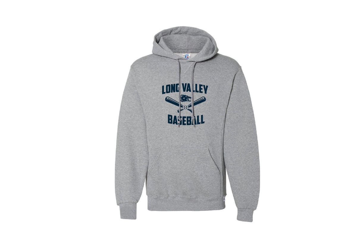 Long Valley Baseball Cotton Hoodie - Grey