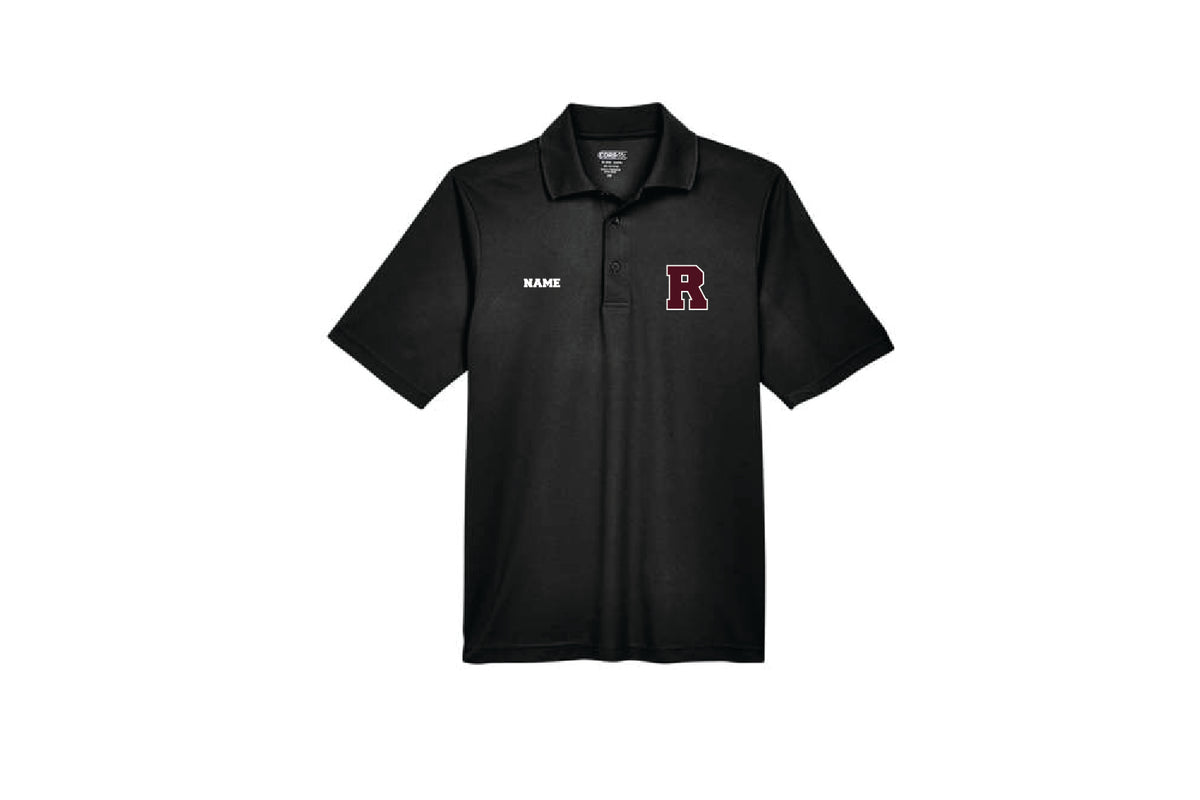 Ridgewood Wrestling Men's Polyester Pique Polo Shirt - Black