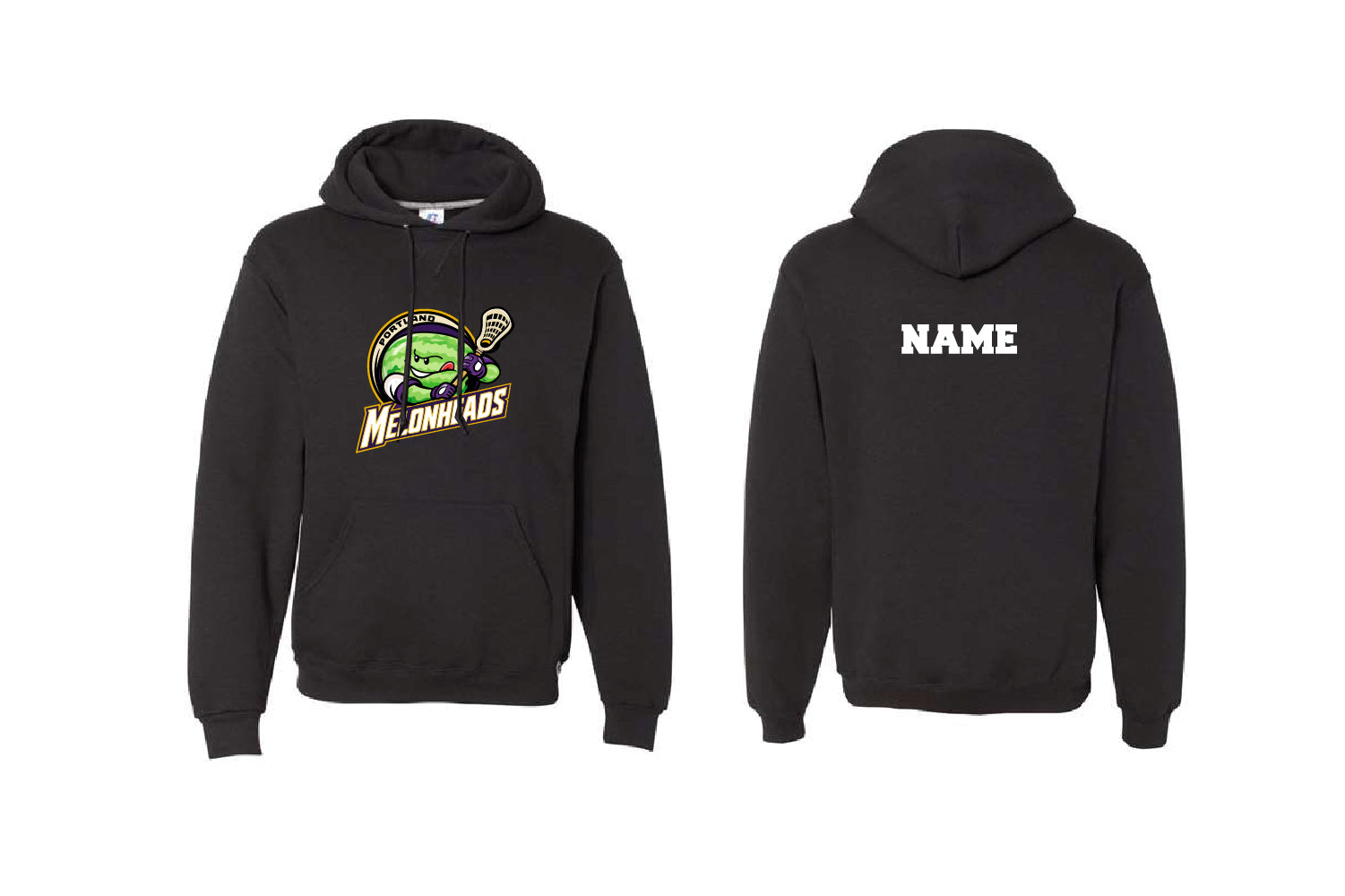 Melonheads Lax Cotton Hoodie - Black