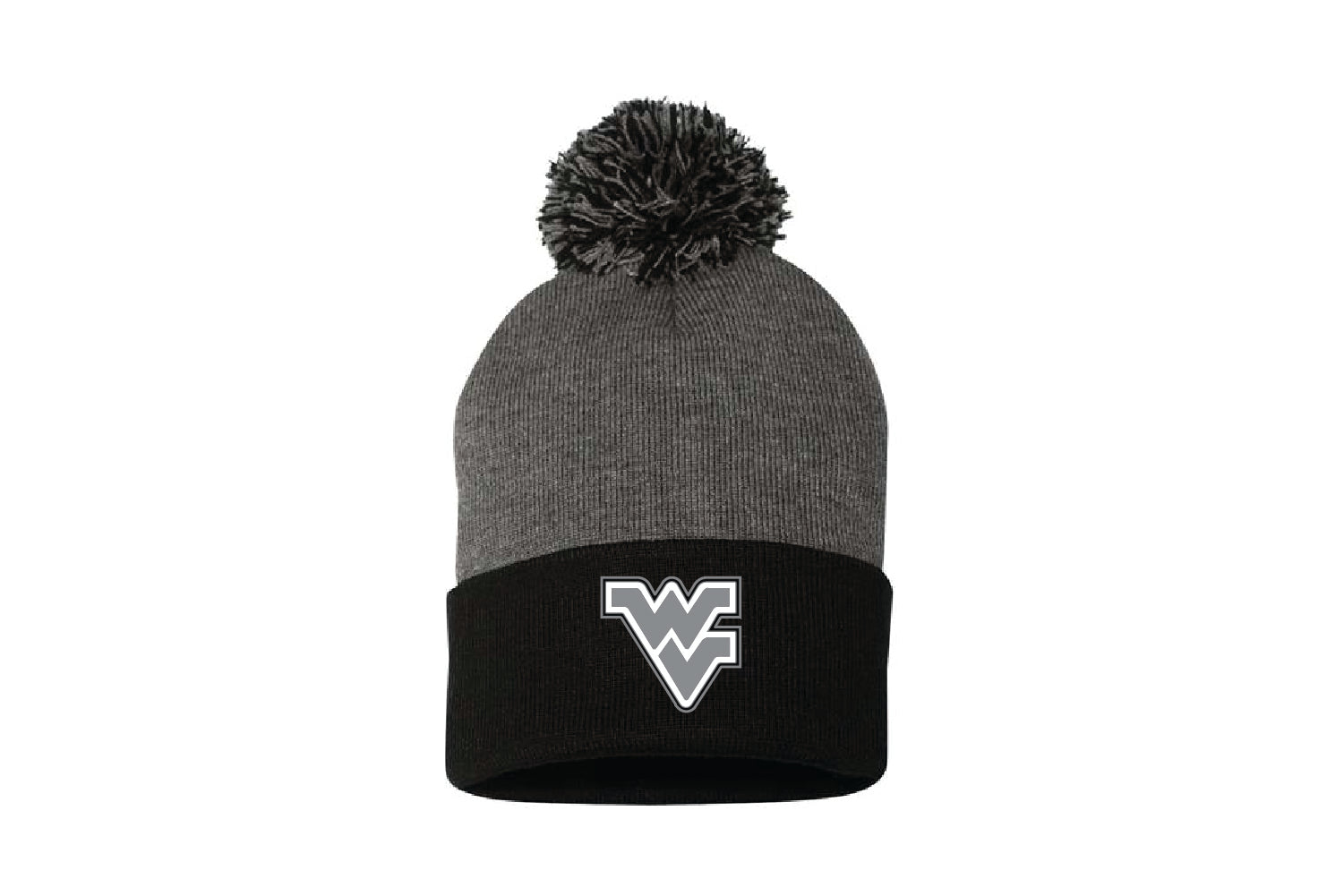 Wallkill Valley Wrestling Beanie Hat - Black/Gray