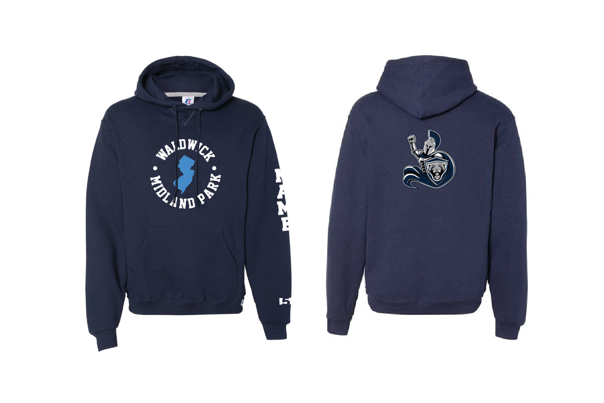 Waldwick / Midland Park Wrestling Cotton Hoodie - Navy