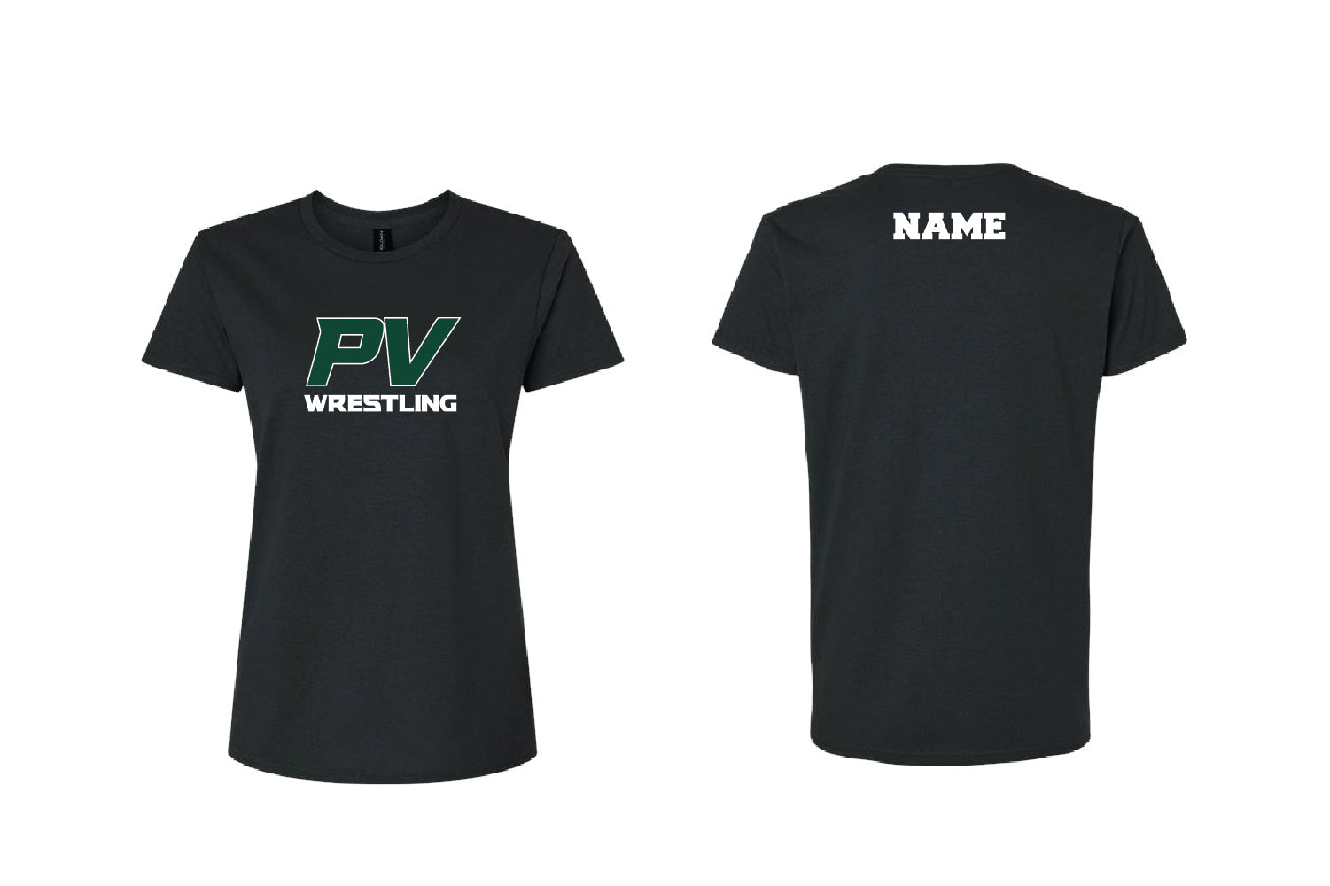 Pascack Valley Wrestling Cotton Women's Cotton Tee - Black