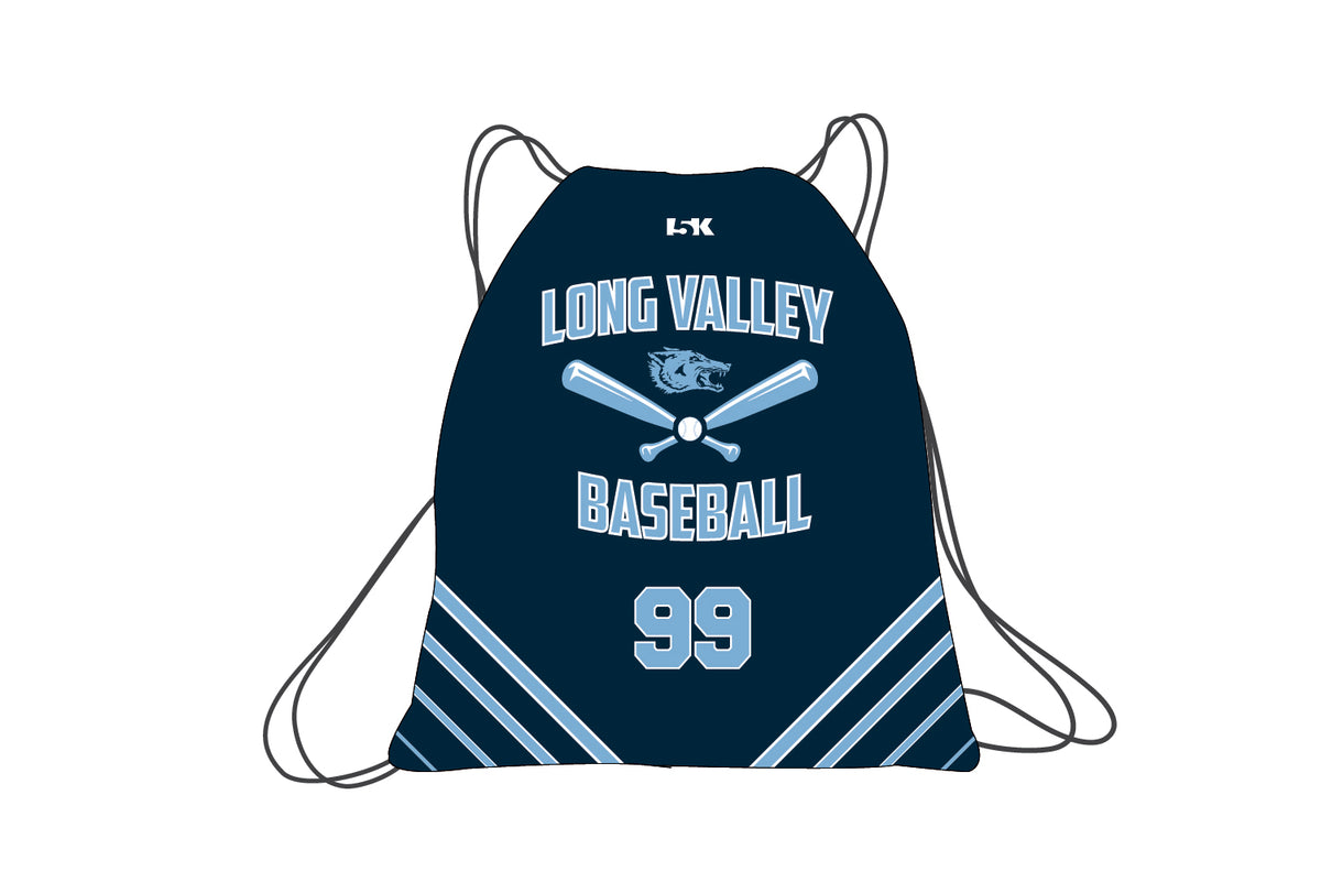 Long Valley Baseball Sublimated Drawstring Bag