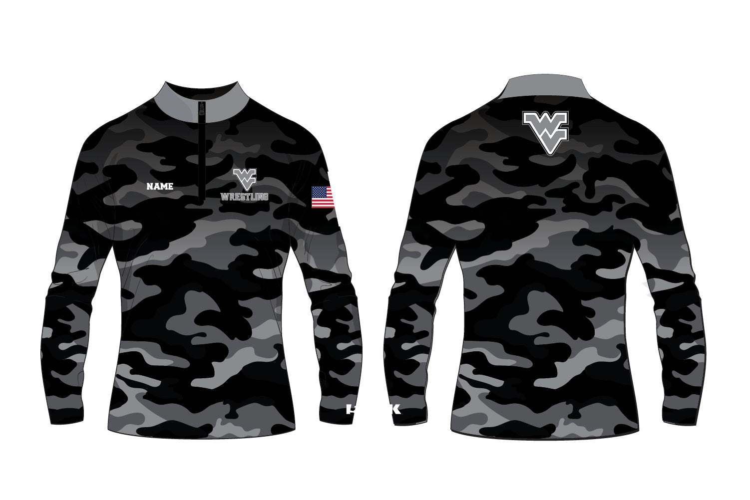 Wallkill Valley Wrestling Sublimated Quarter Zip
