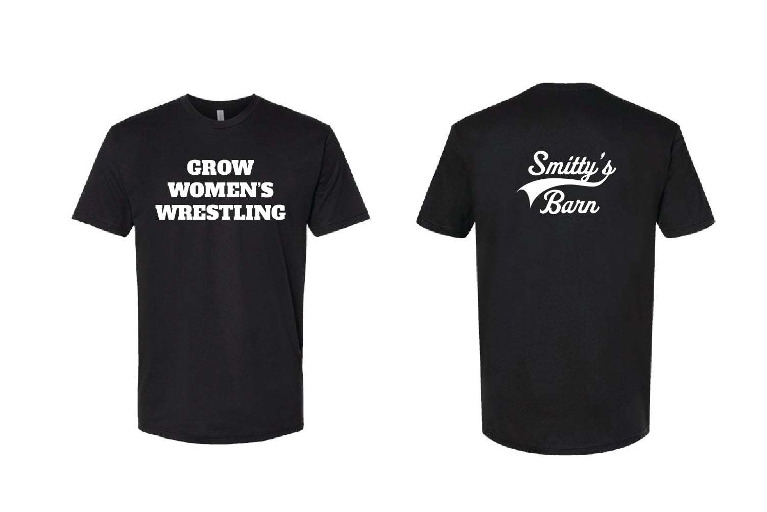 Smitty's Wrestling "Grow Women's Wrestling" Cotton Crew Tee - Choose Your Color