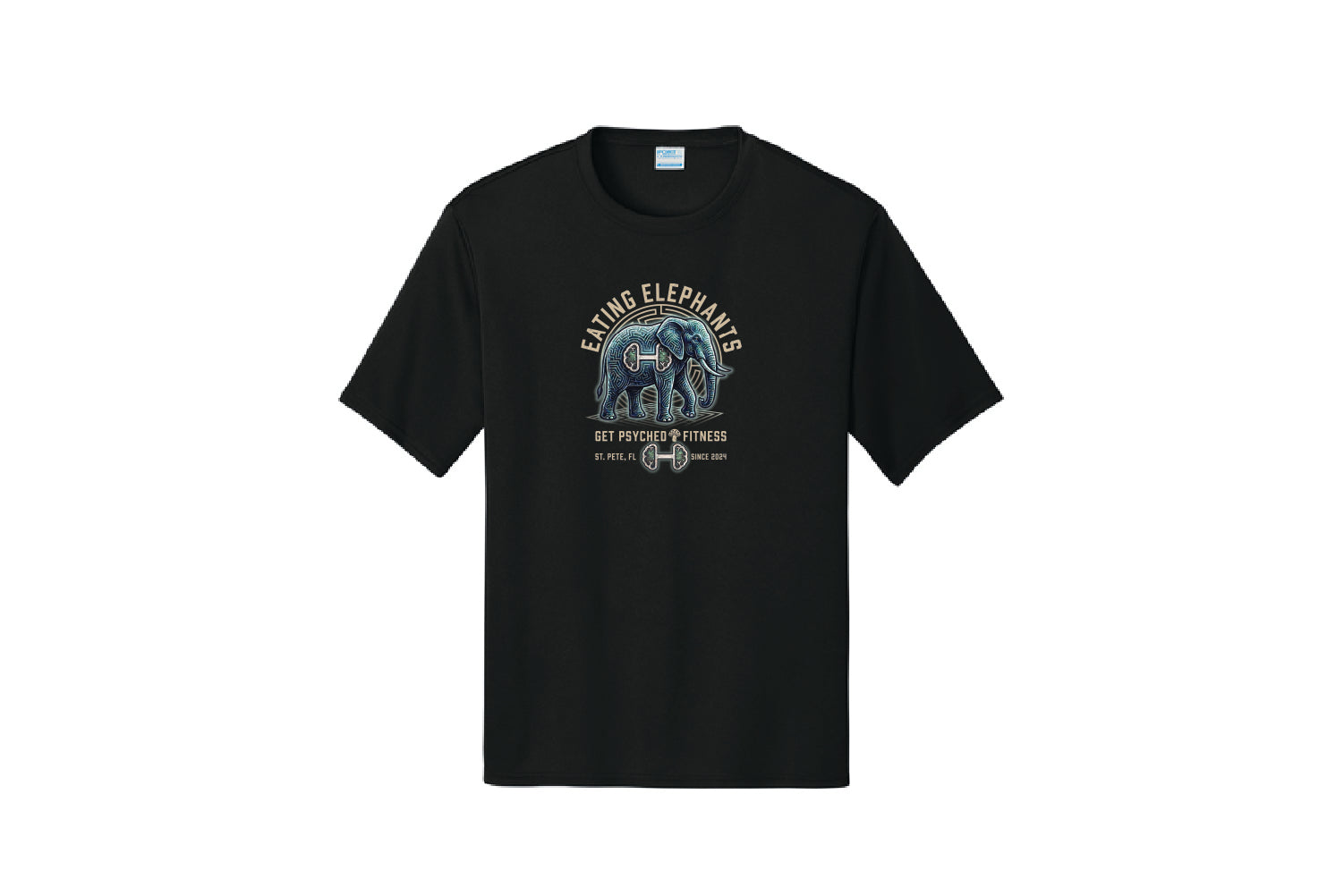 Get Psyched Fitness Dryfit Performance Tee - Pick Your Color (Eating Elephants)