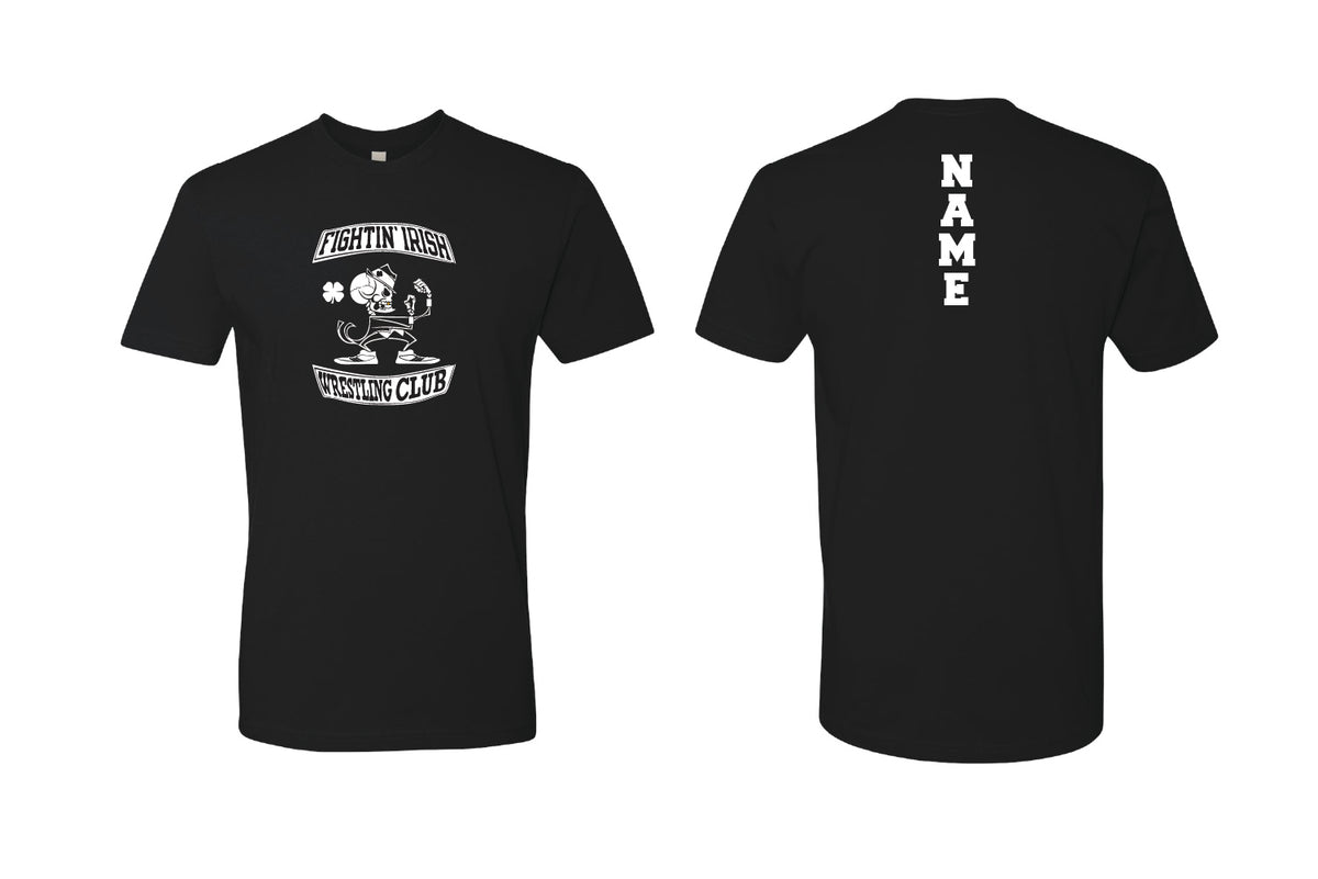 Fightin' Irish Wrestling Cotton Crew Tee - Black