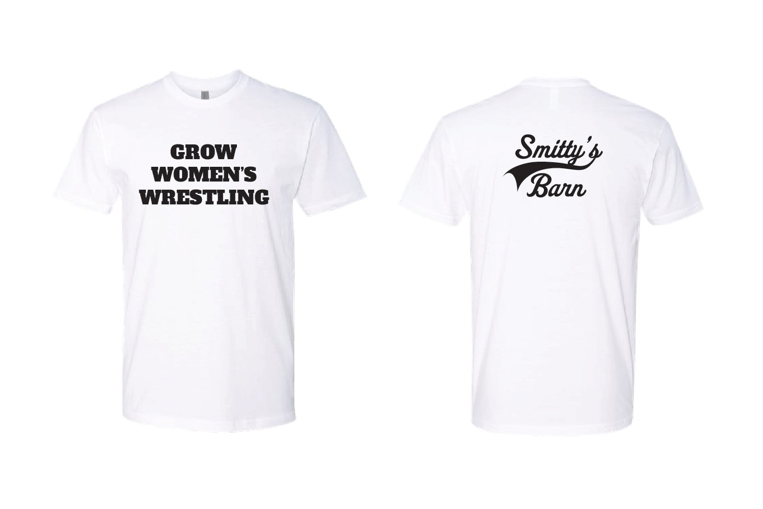 Smitty's Wrestling "Grow Women's Wrestling" Cotton Crew Tee - Choose Your Color