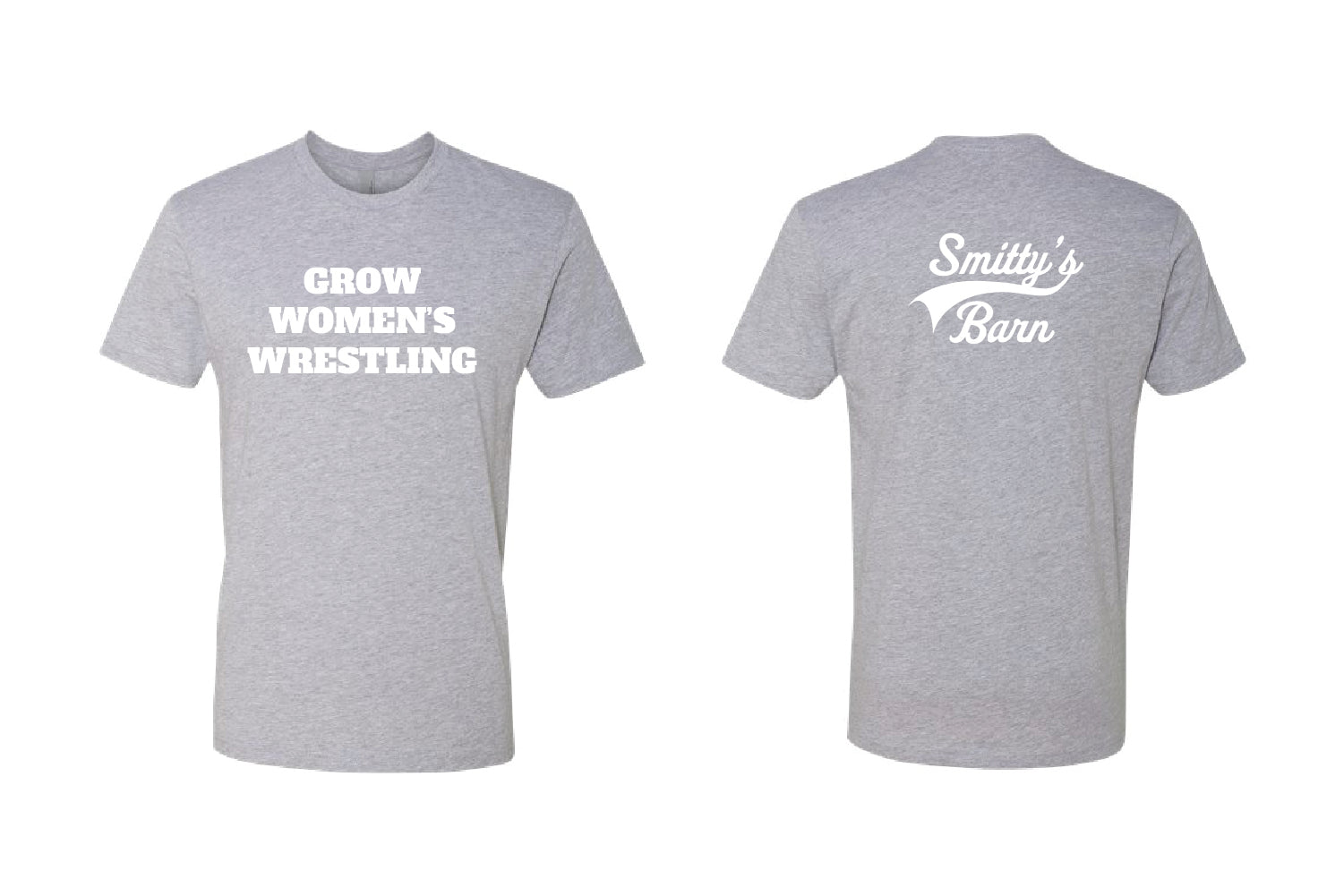 Smitty's Wrestling "Grow Women's Wrestling" Cotton Crew Tee - Choose Your Color