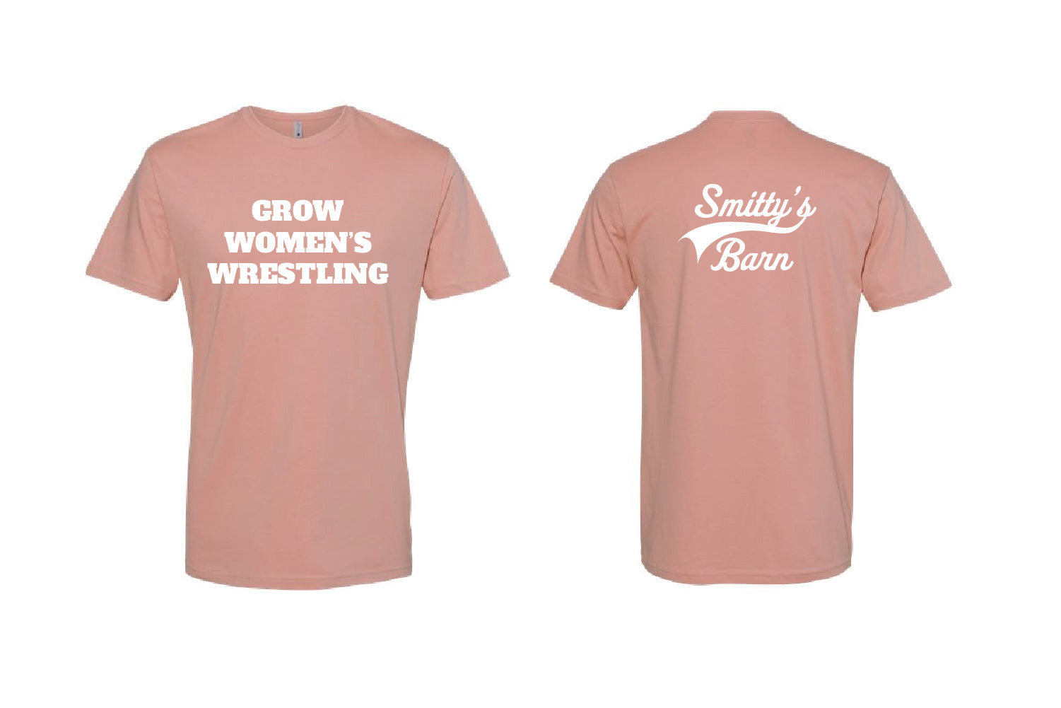 Smitty's Wrestling "Grow Women's Wrestling" Cotton Crew Tee - Choose Your Color