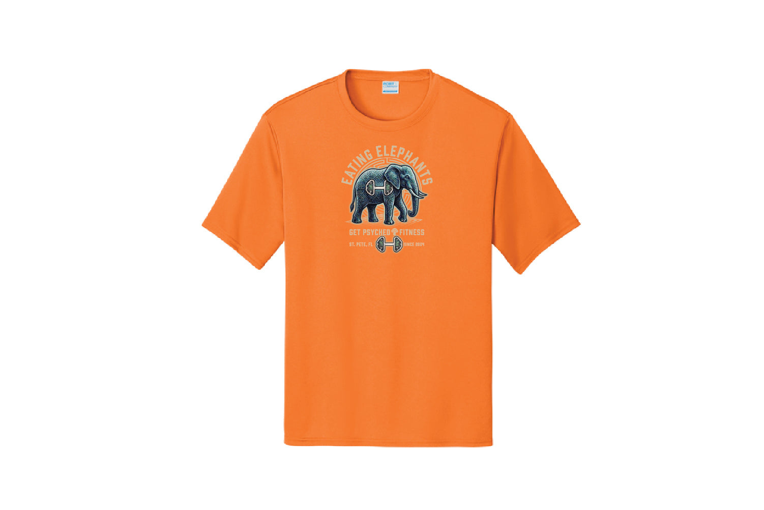Get Psyched Fitness Dryfit Performance Tee - Pick Your Color (Eating Elephants)