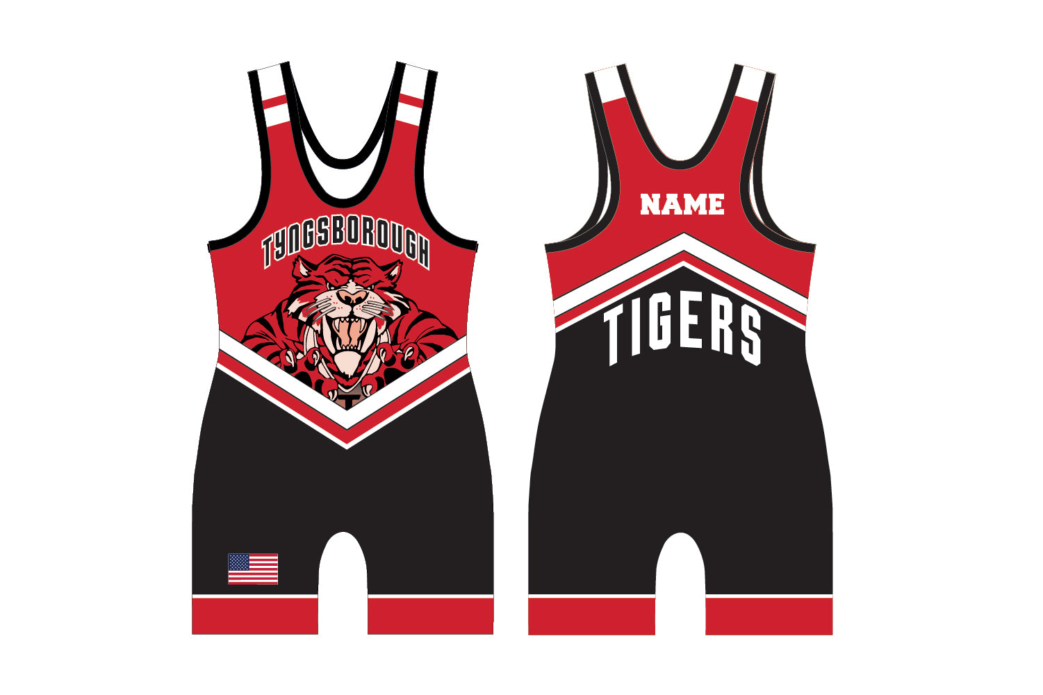 Tyngsborough Wrestling Sublimated Men's Singlet