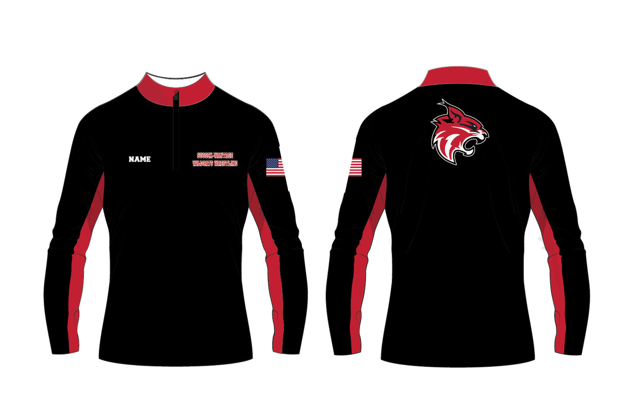 SW Wildcats Wrestling Sublimated Quarter Zip