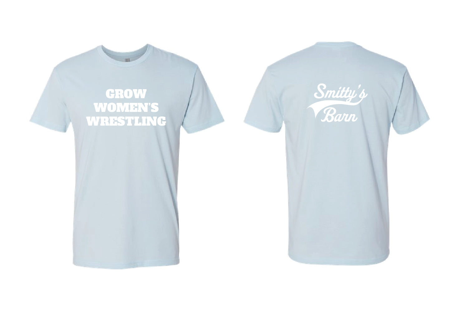 Smitty's Wrestling "Grow Women's Wrestling" Cotton Crew Tee - Choose Your Color