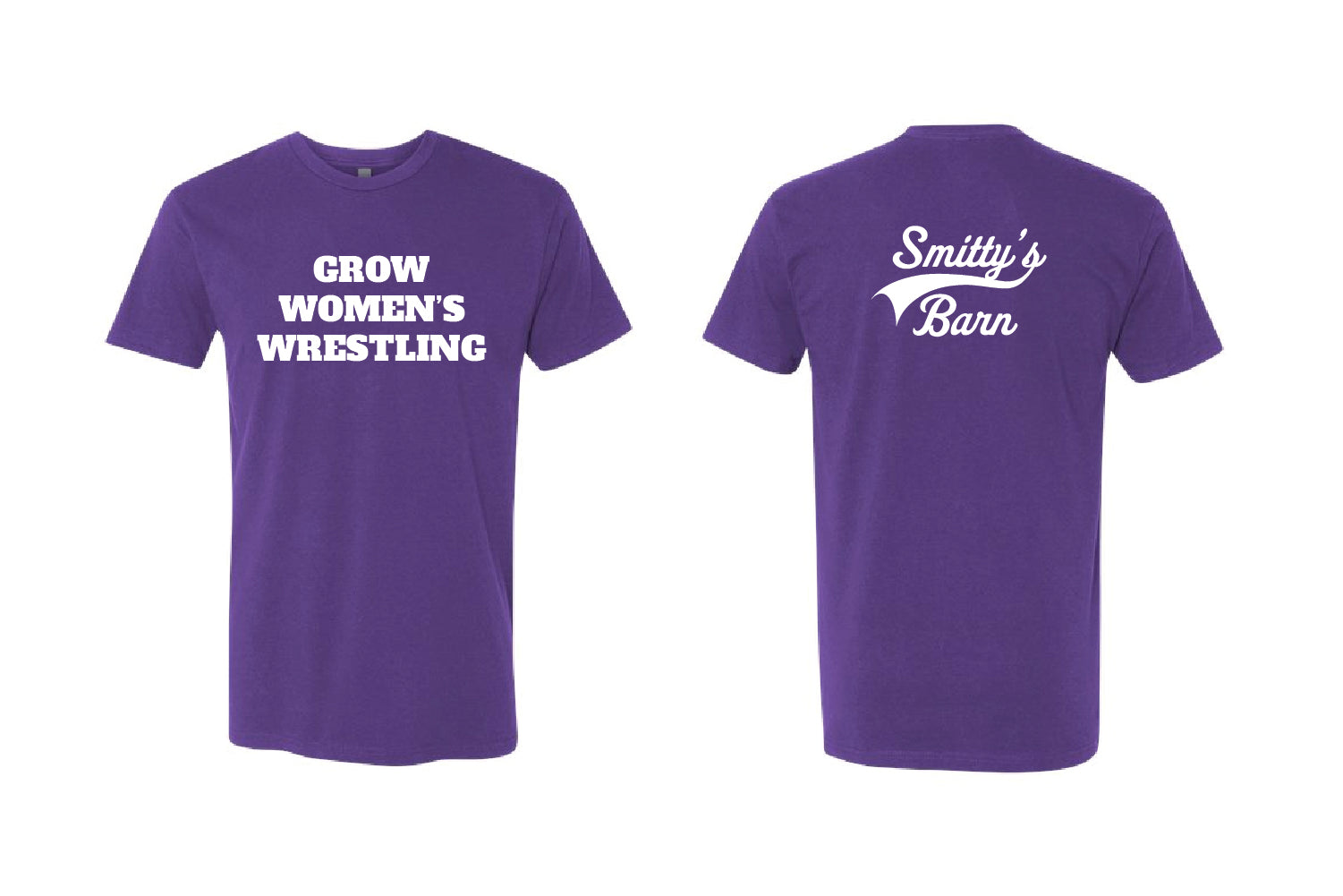Smitty's Wrestling "Grow Women's Wrestling" Cotton Crew Tee - Choose Your Color
