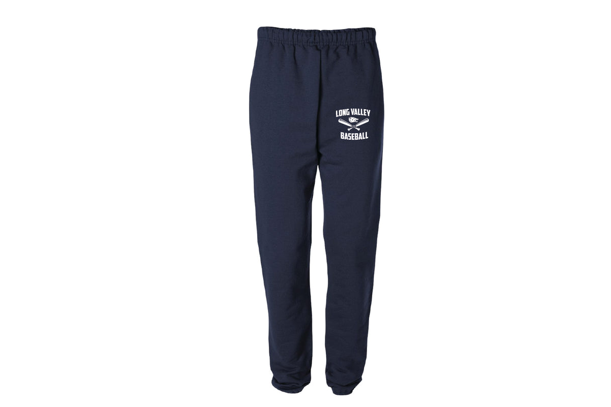 Long Valley Baseball Cotton Sweatpants - Navy