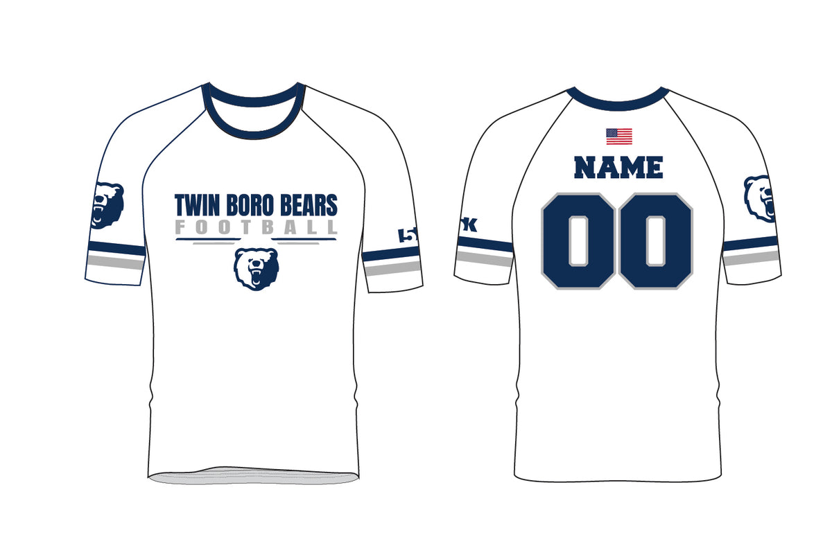 Twin Boro Football Sublimated Practice Shirt - White Design