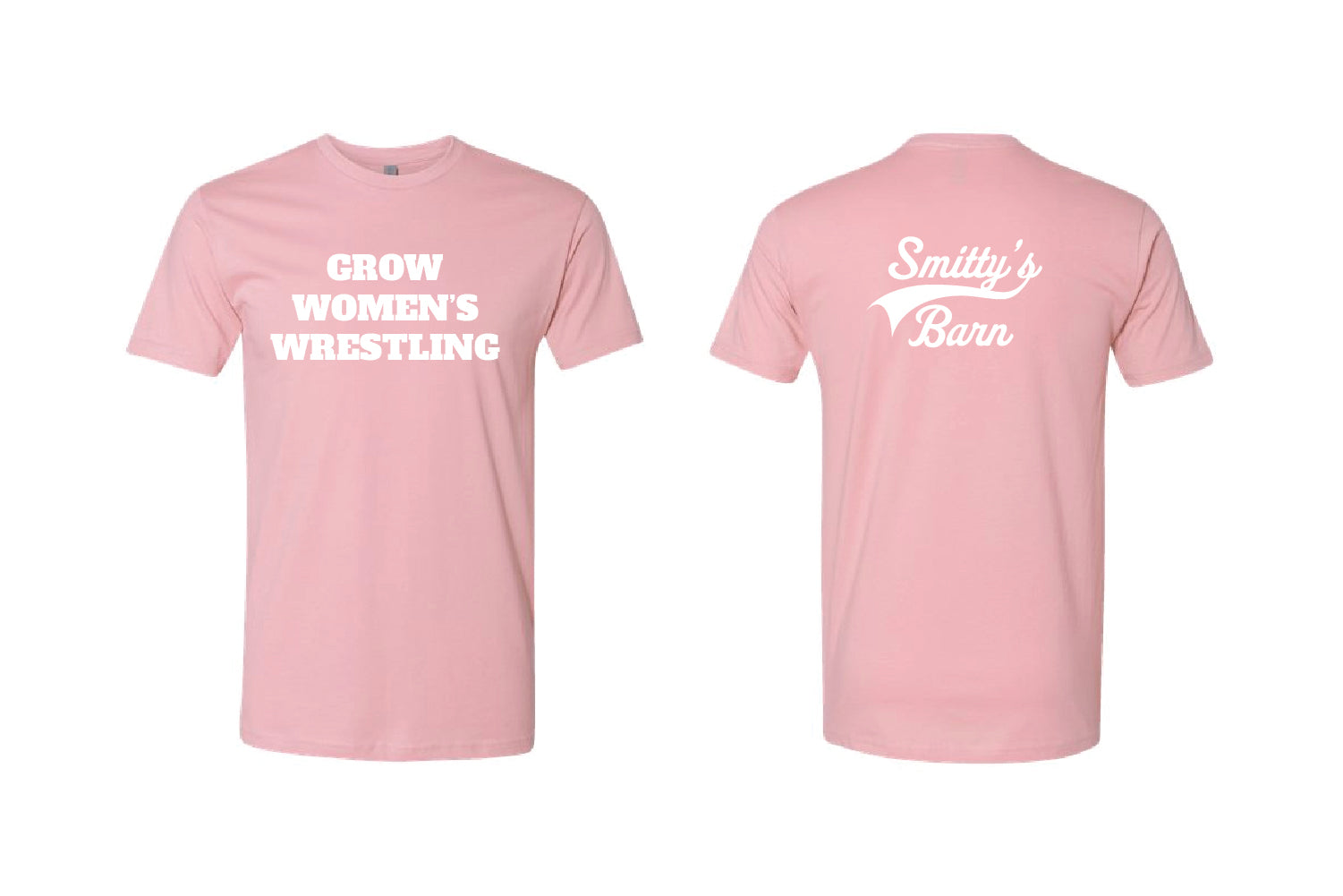 Smitty's Wrestling "Grow Women's Wrestling" Cotton Crew Tee - Choose Your Color