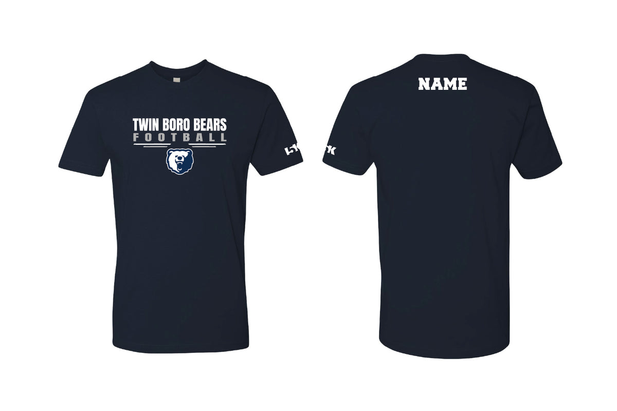 Twin Boro Football Cotton Crew Tee - Navy