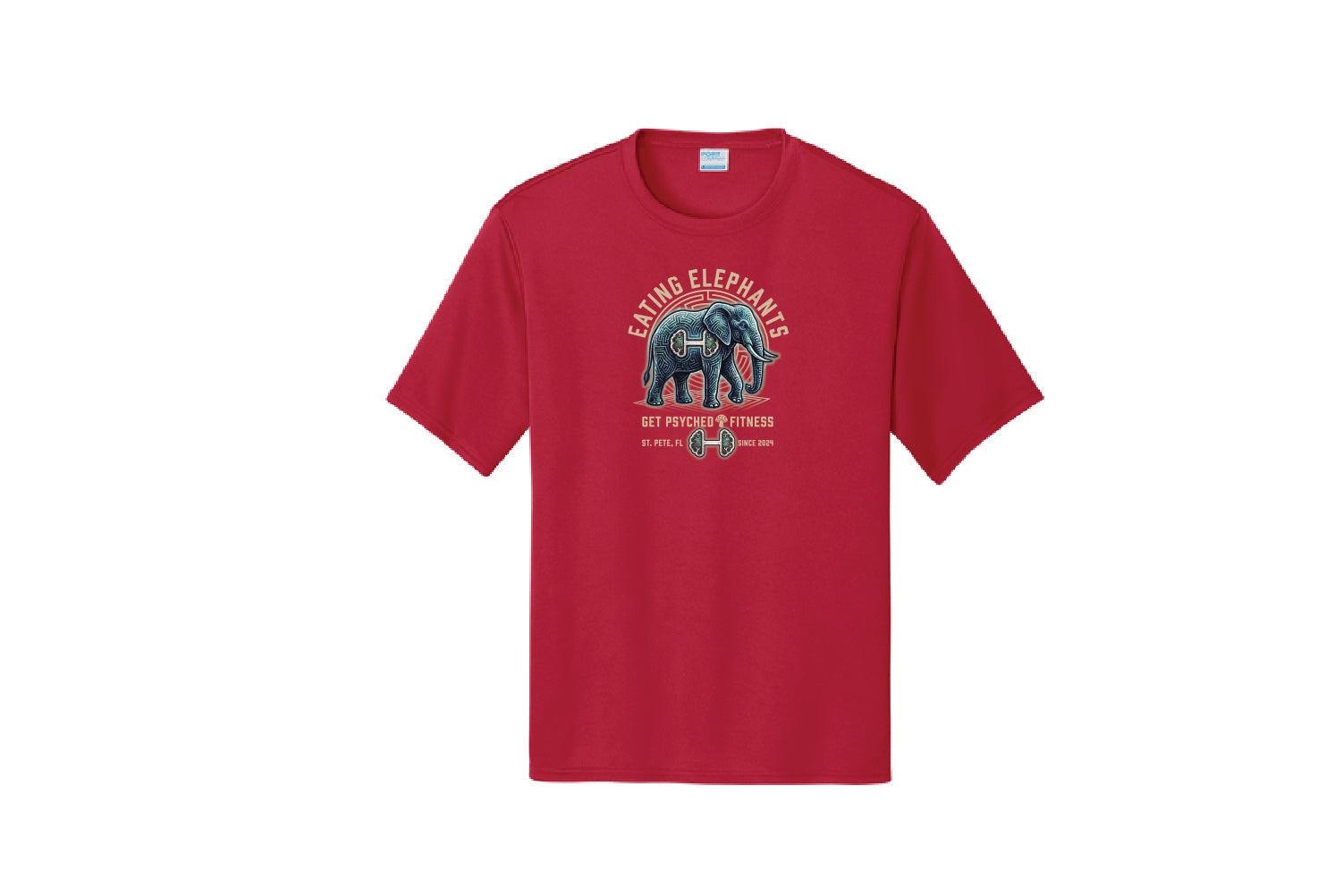 Get Psyched Fitness Dryfit Performance Tee - Pick Your Color (Eating Elephants)