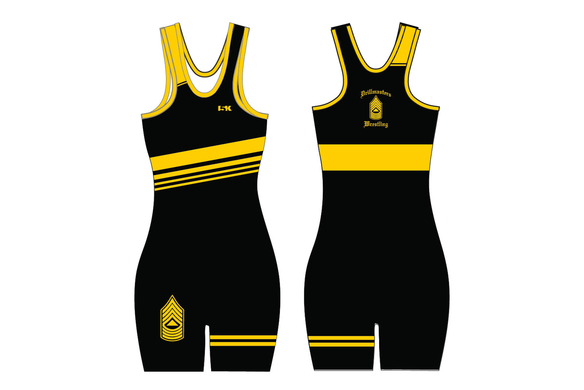 Drill Masters Wrestling Sublimated Women's Singlet - Black Design