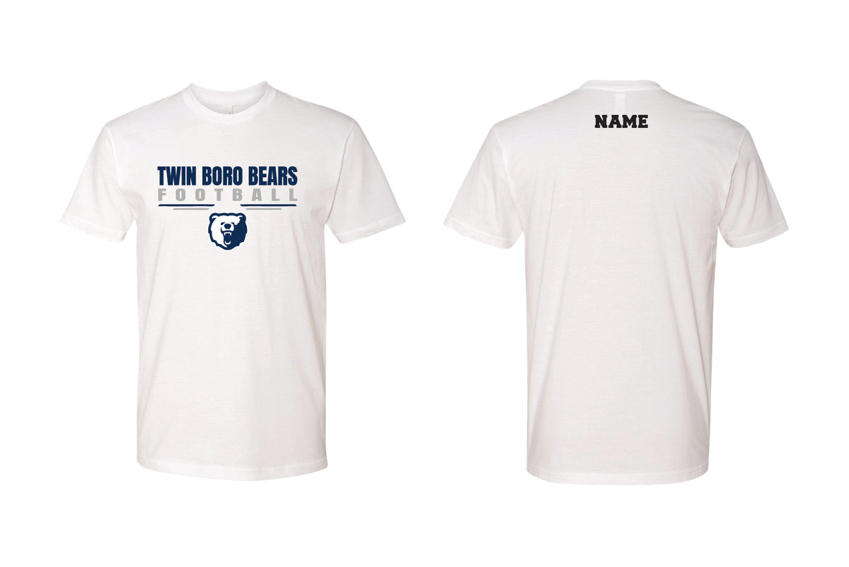 Twin Boro Football Cotton Crew Tee - White