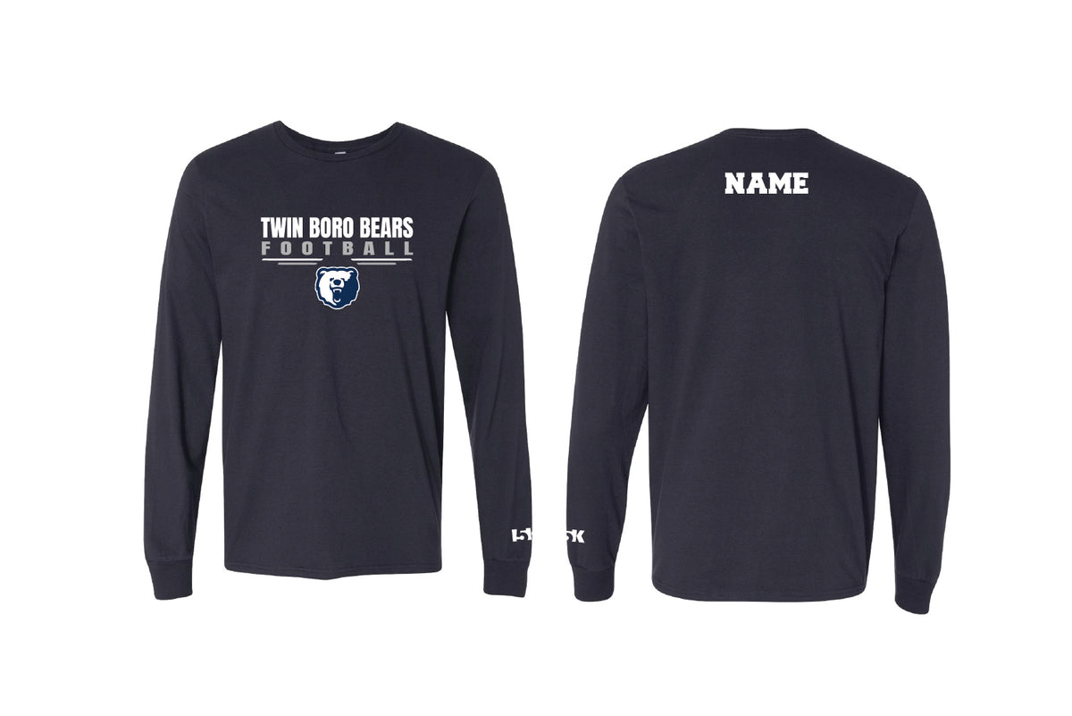 Twin Boro Football Cotton Long Sleeve Shirt - Navy