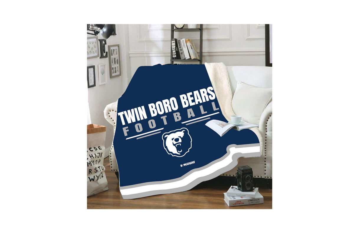 Twin Boro Football Sublimated Blanket