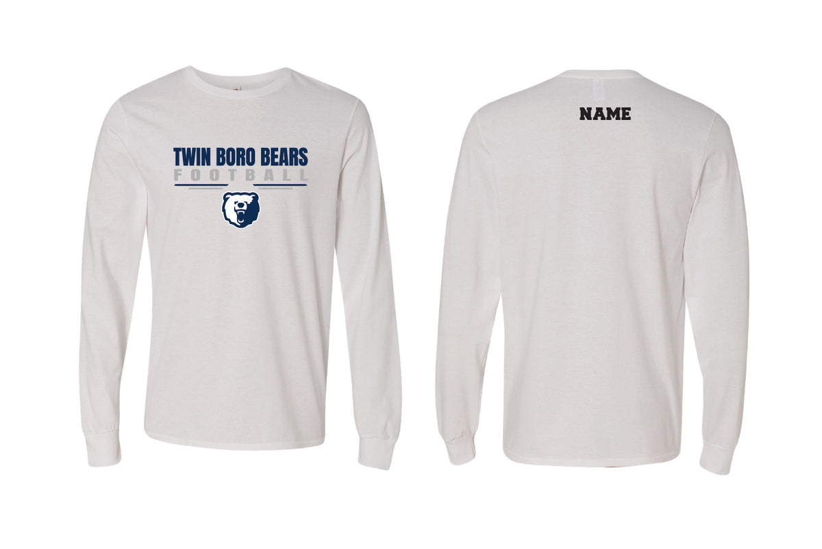 Twin Boro Football Cotton Long Sleeve Shirt - White
