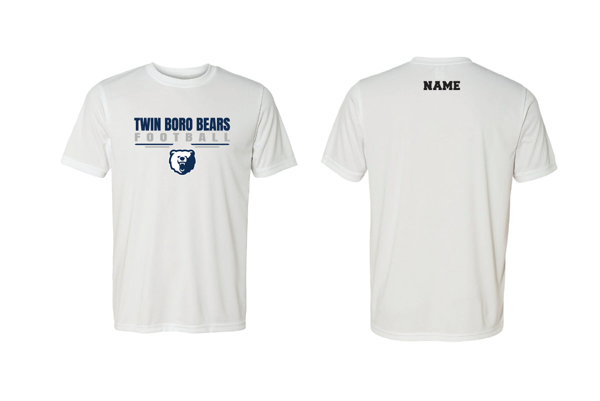 Twin Boro Football Dryfit Performance Tee - White