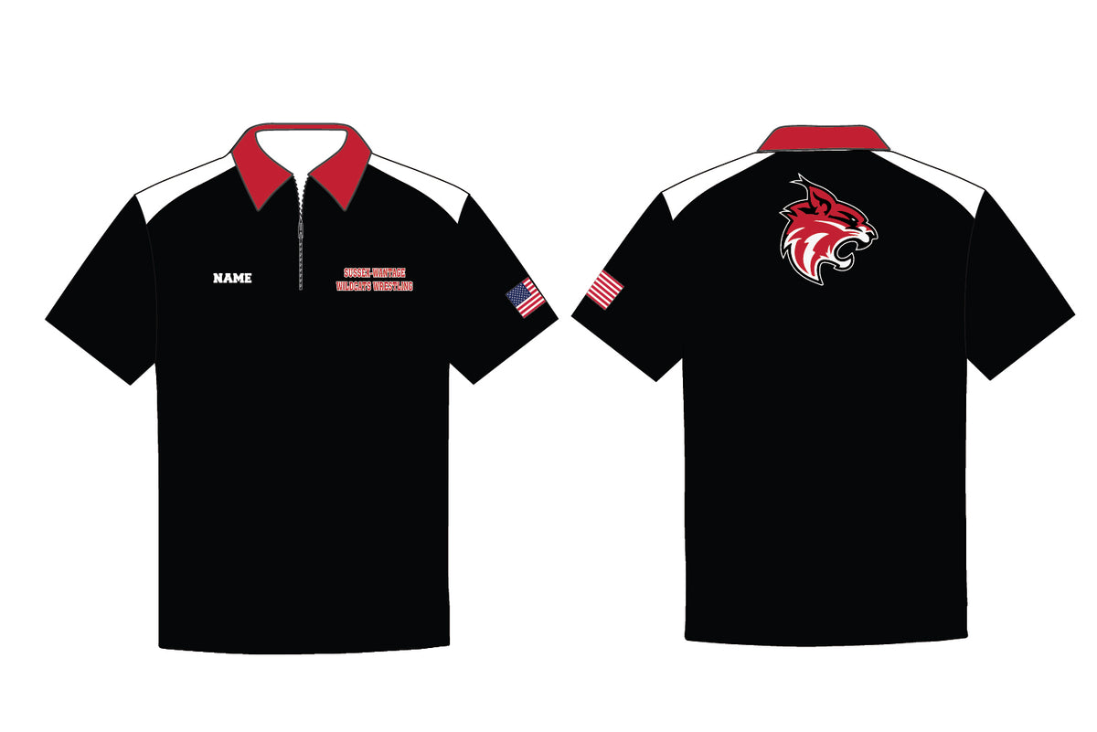 SW Wildcats Wrestling Sublimated Polo Shirt