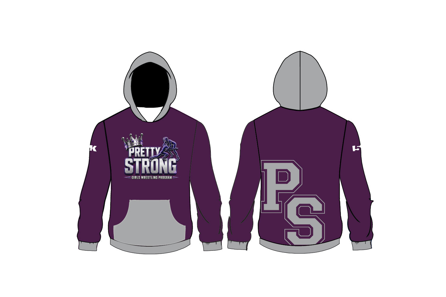 Pretty Strong Girls Wrestling Sublimated Hoodie