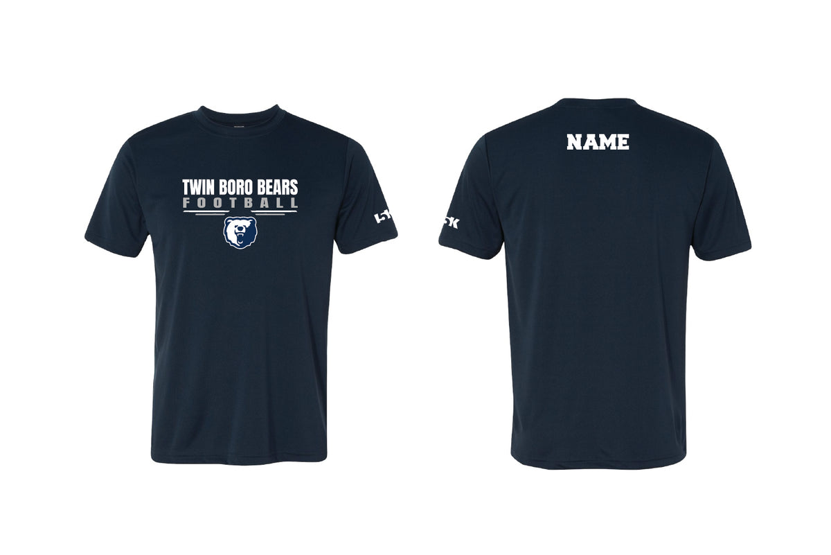 Twin Boro Football Dryfit Performance Tee - Navy
