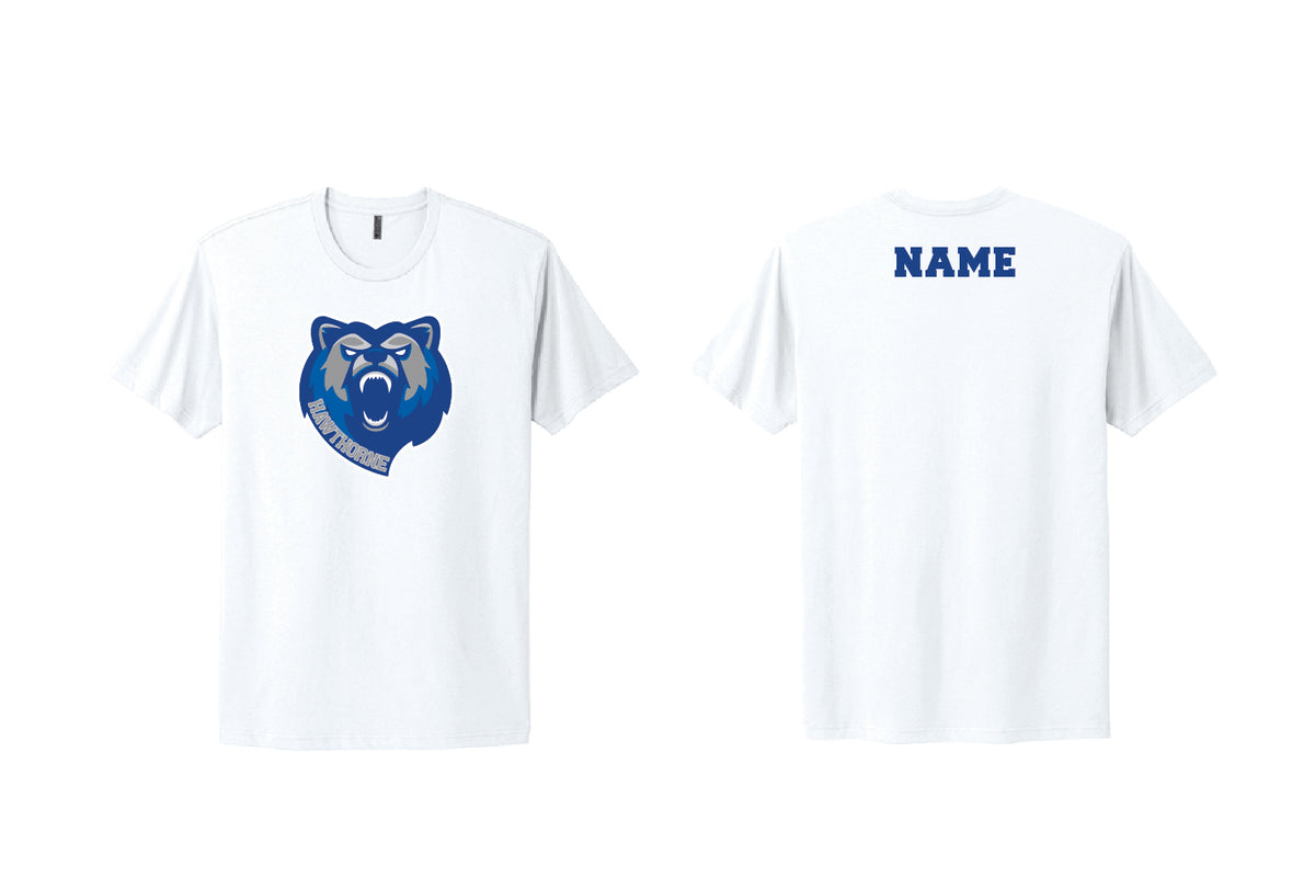 Hawthorne Wrestling Cotton Crew Tee - White (Design 2)