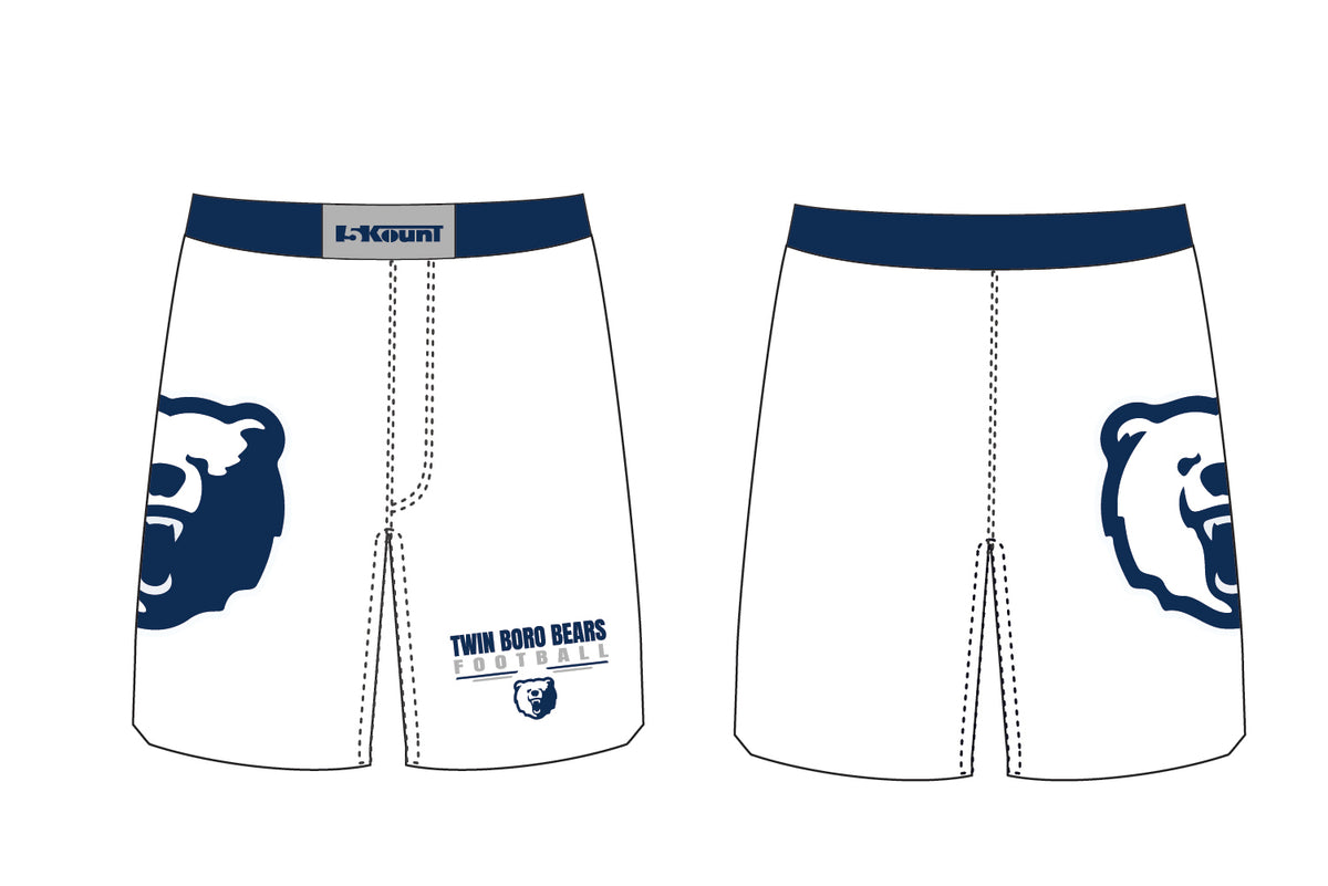 Twin Boro Football Sublimated Practice Shorts - White Design