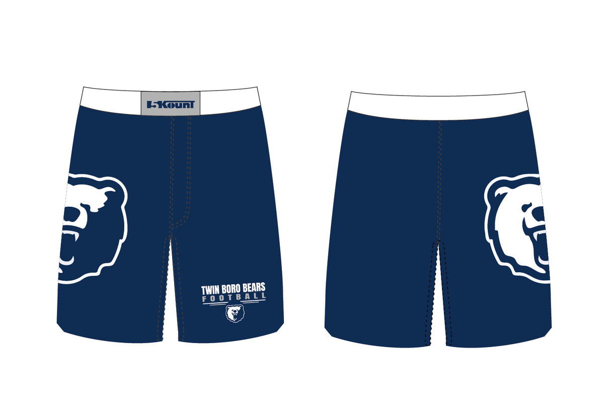 Twin Boro Football Sublimated Practice Shorts - Navy Design