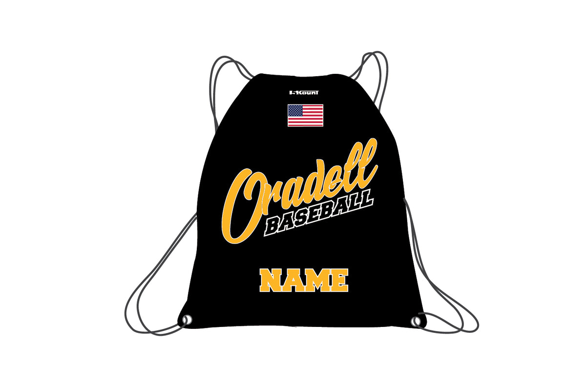 Oradell Baseball Sublimated Drawstring Bag