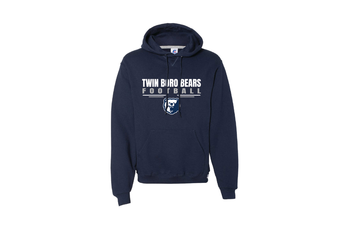 Twin Boro Football Cotton Hoodie - Navy