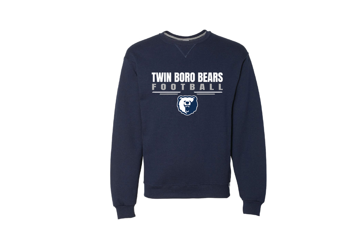 Twin Boro Football Cotton Crewneck Sweatshirt - Navy