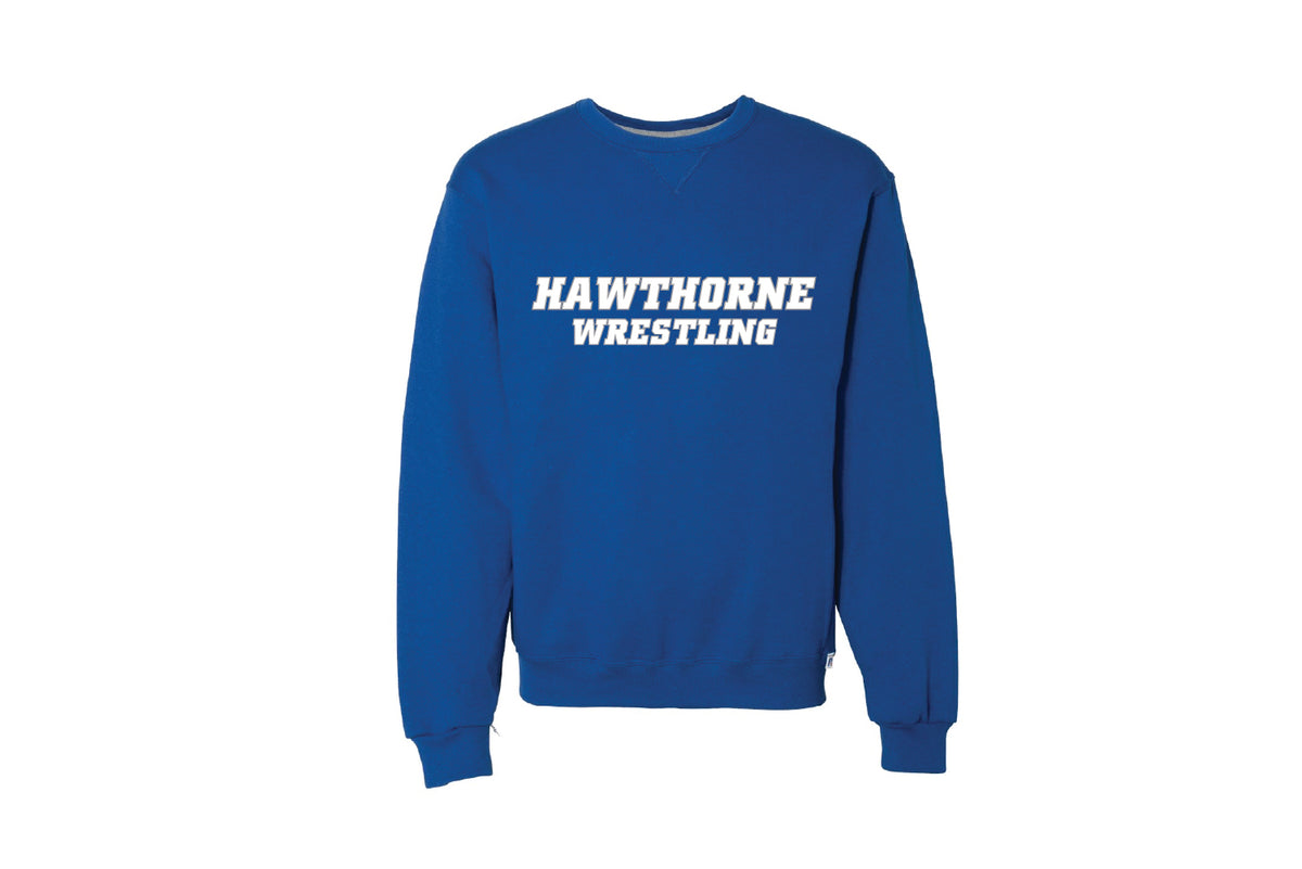 Hawthorne Wrestling Cotton Crewneck Sweatshirt - Royal